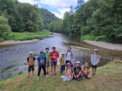 soutok Jizery (vlevo) a Kamenice (vpravo)