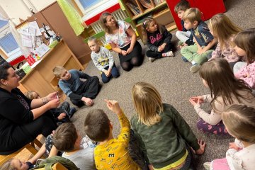 Návštěva předškoláků v ZŠ Machnín