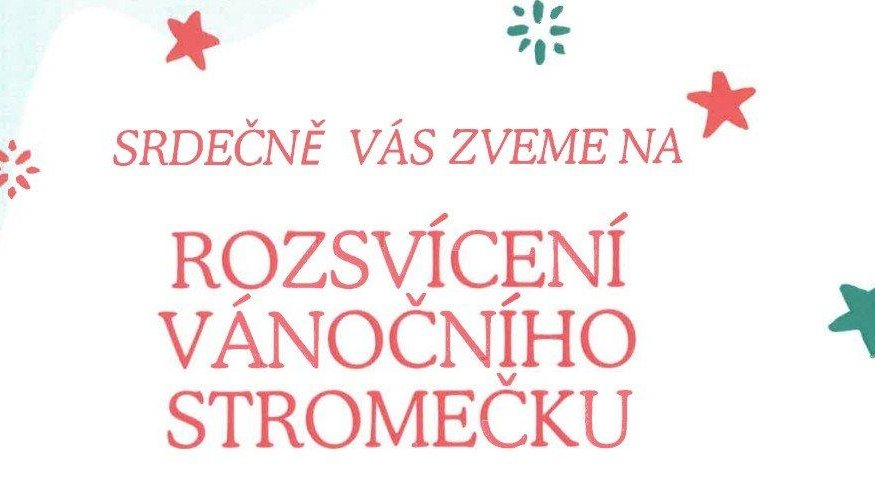 Rozsvícení vánočního stromečku - Žákovská