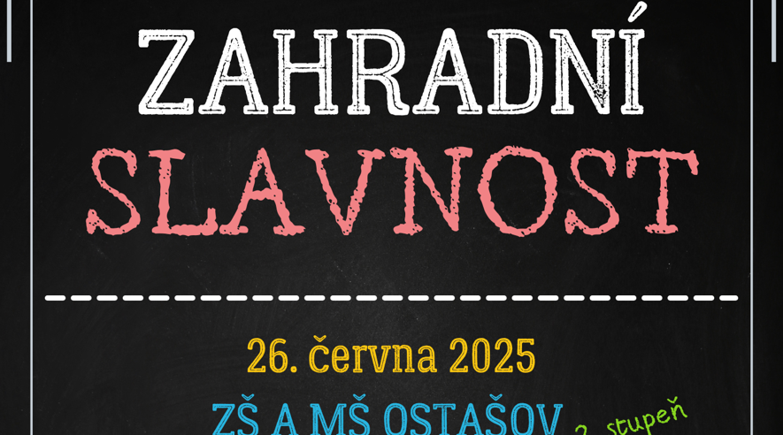 Zahradní slavnost 2. stupně