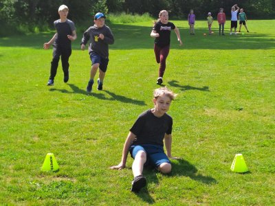 Sportovní den ostašovských a machnínských 4. a 5. tříd.