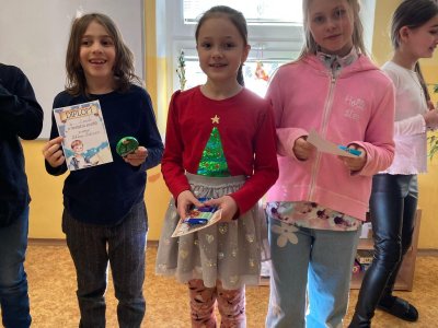 Školní kolo recitační soutěže - vítězové 1. kategorie.