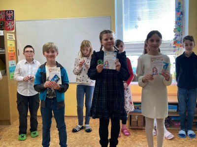 Školní kolo recitační soutěže - vítězové 2. kategorie.