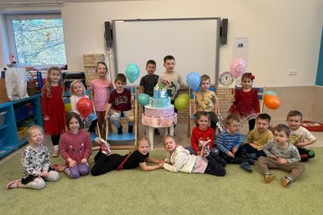 Oslava narozenin - Zoinka, Emička, Alex, Honzík