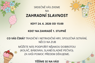 Zahradní slavnost 1. stupeň
