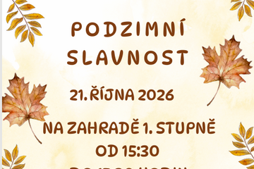 Podzimní slavnost na 1. stupni Žákovská